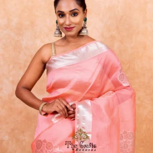 Pure Kora Silk Handloom Banarasi Saree